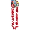 Hawaiian Leis - Red Accessory for Tropical Lua Fancy Dress
