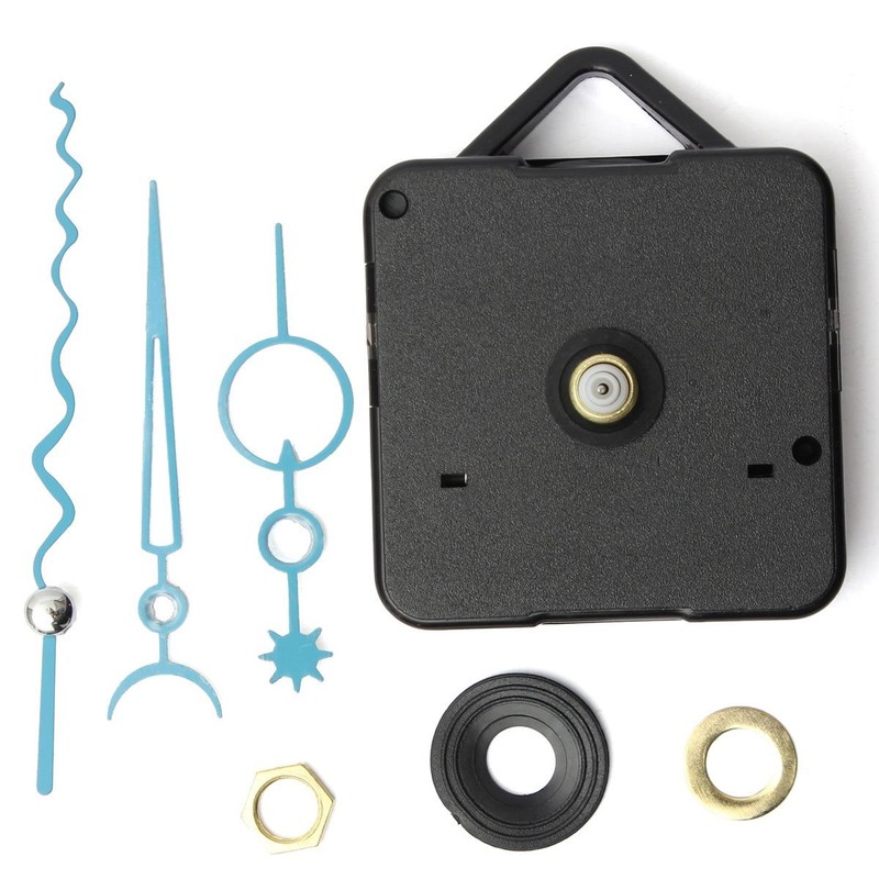 FunnyToday365 Blue Diy Tool Hand Work Quartz Wall Clock Spindle