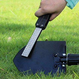 LIPOVOLT® Double Sided Folded Pocket Diamond Knife Sharpening Stone Sharpener Tool