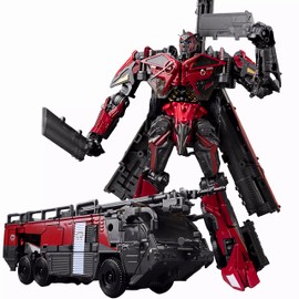 WAIKYTOY Deformation Robot Toys, Sentinel Prime Voyager Class Fire Engine Truck Studio Series SS61 KO Action Figure 7.1 Inches with Accessories, Suitable for Ages 6 and Up Gifts for Boys