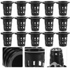 HANABASS 50pcs 2 Inch Net Cup Pots, Garden Slotted Mesh
