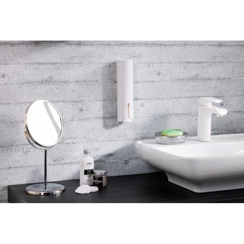 Fackelmann 86910 Cotton Pad Dispenser, Plastic, White