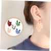 COLLBATH Trendy Leaf Earrings for Women 5 Pairs Set Style