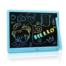 LCD Writing Tablet, 15 Inch Colorful Drawing Doodle Board for Kids, Kids Travel Learning Toys Christmas Birthday Gifts for 3 4 5 6 7 8 Year Old Boys and Girls