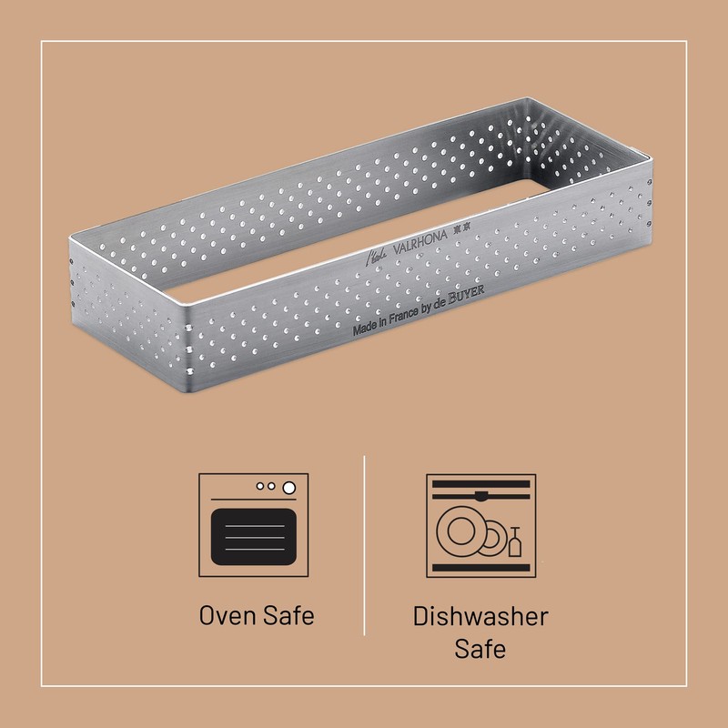 De Buyer Industries 3099.30 Tart Ring Rectangular 12 x 4