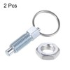 sourcing map 2Pcs Spring Plunger with Pull Ring M10x1.5 Thread