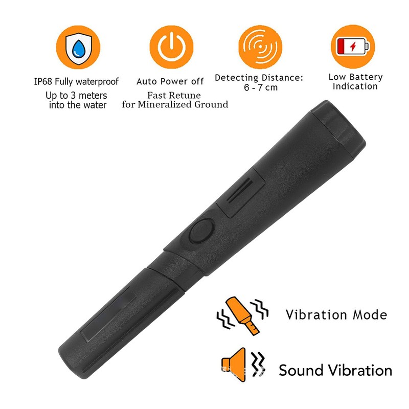 Underwater Metal Detector IP68 Waterproof Pinpointer High Sensitivity Metal Finder