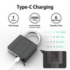 Fingerprint Padlock, Pothunder Smart Lock with APP Fingerprint Key, Keyed