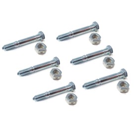 The ROP Shop | 6-Pack - Shear Pin Bolt & Nut for John Deere Snowblower 828D, 924DE, 1032D