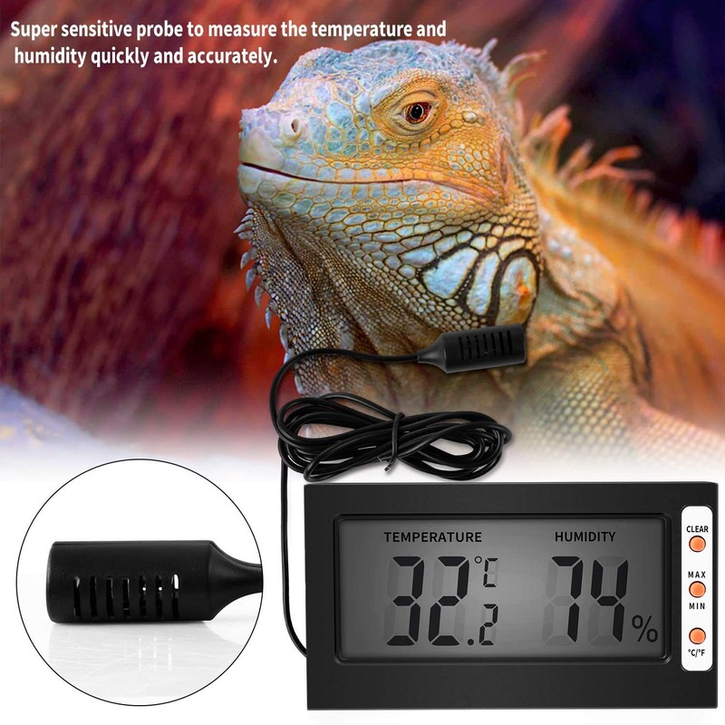 Simple Deluxe Digital Thermometer and Humidity Gauge with Remote Probes
