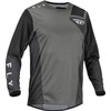 Fly Racing 2023 Adult Kinetic Jet Jersey (Grey/Dark Grey/Black, Large)