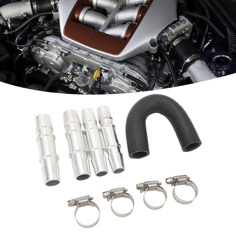 Engine Heater Core Bypass Kit 5/8in 3/4in Hose Fitting Aluminum