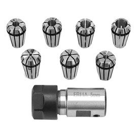 ER11 Accuracy Spring Collet Set & ER11 5mm Motor Shaft Holder Extension Rod ER11 Collet Chuck for CNC Engraving Machine & Milling Lathe Tools