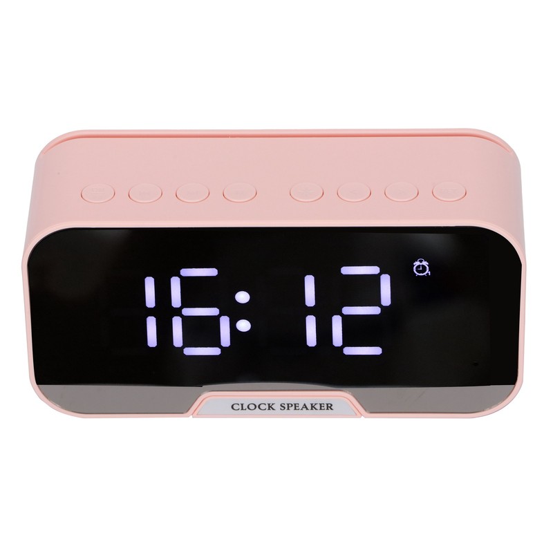 D‑88 Multifunctional Bluetooth Clock Speaker Portable Dual Alarm Clock Function