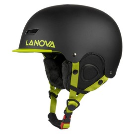 LANOVAGEAR Ski Helmet Snowboard Helmet for Kids Adult Adjustable Snow Helmet Youth Men Women with Mini Visor