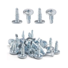 IMScrews 200pcs #8 x 1/2" Self Drilling Truss Head Screws Standard Thread Wood Work MDF Zinc