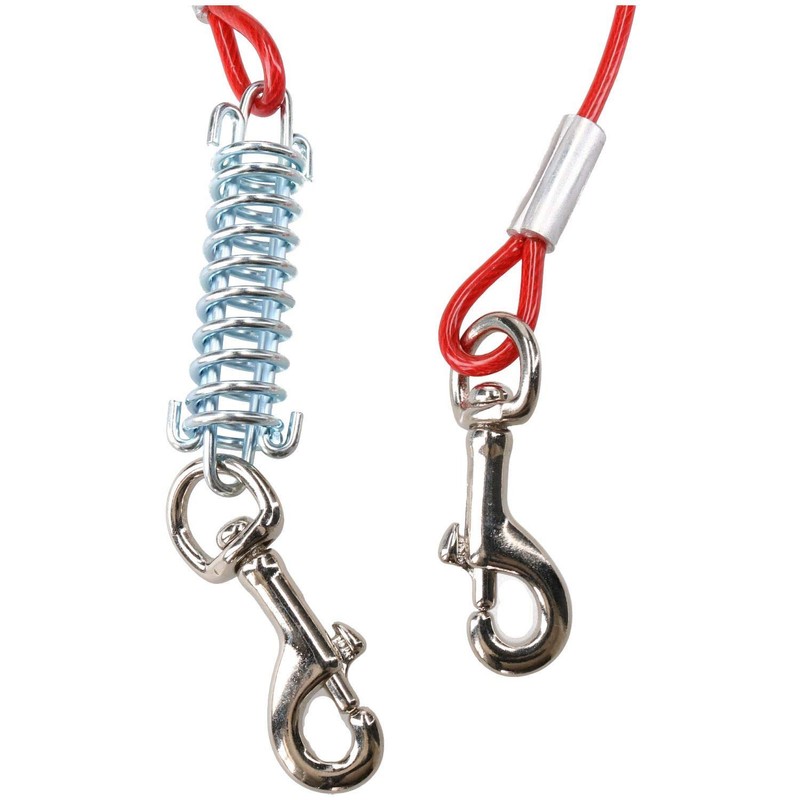 20FT/ 6M Weather Resistant Strong Secure Pet Dog Tie-Out Cable