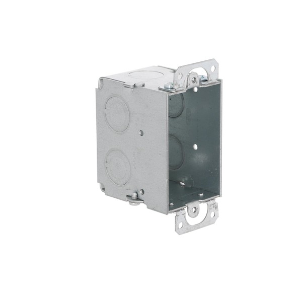 Hubbell-Raco 500 Switch Box with Plaster Ears, 2-1/2" Depth, 1/2"