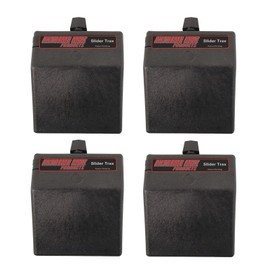 Extreme Max 3004.3100 Slider Trax Multi-Fit Slider Base - 45°, Pack of 4 , Black