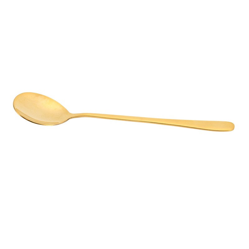 Gold Soup Spoon Polishing Process Rust Prevention Brass Table Spoon