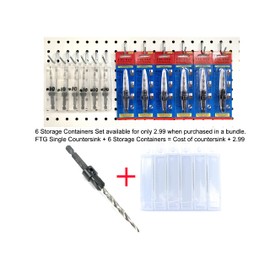 FTG USA Adjustable Wood Countersink Drill Bit #10 (3/16") with Tapered Drill Bit
