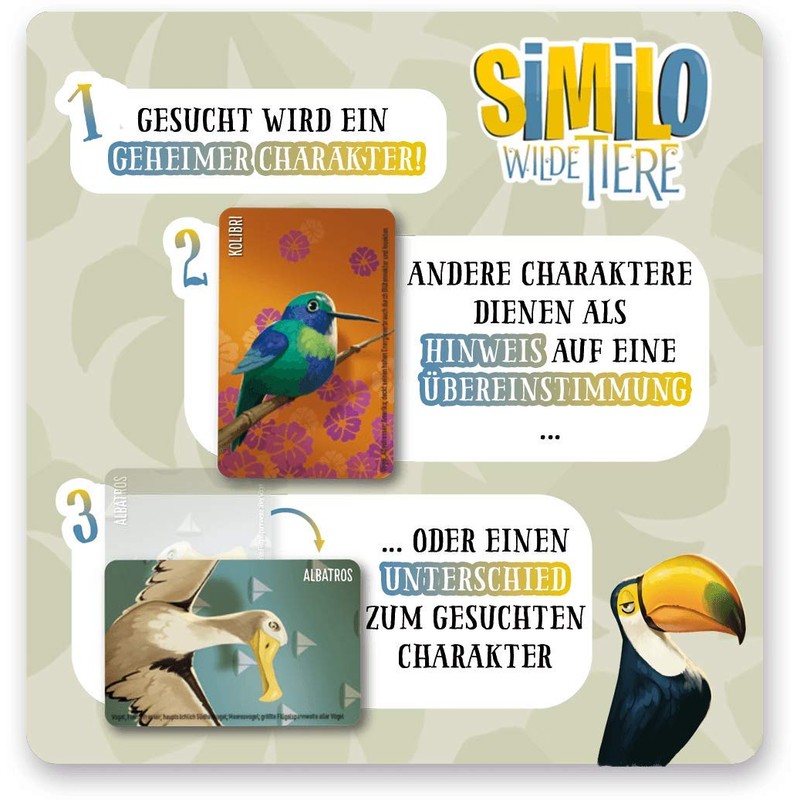 Similo Wild Animals: Super Fast Cooperative Clue Game