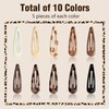 50 PCS Small Snap Hair Clips, Non Slip Metal Small