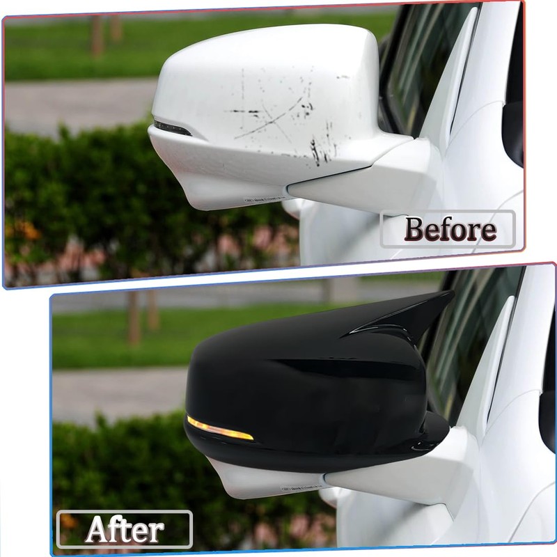 MUXEE Side Mirror Cover, for 9th Honda Accord 2013 2014