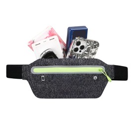 Waterproof Belt Bag | Phone Holder for Running with Headphone Cable Jack | Money Phone Holder, Waterproof Unisex Pouch for Travel Sports Exercise Jogging Outdoor