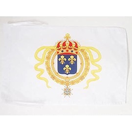 New France Flag 18'' x 12'' cords - Nouvelle-France SMALL flags 30 x 45cm - Banner 18x12 in - AZ FLAG