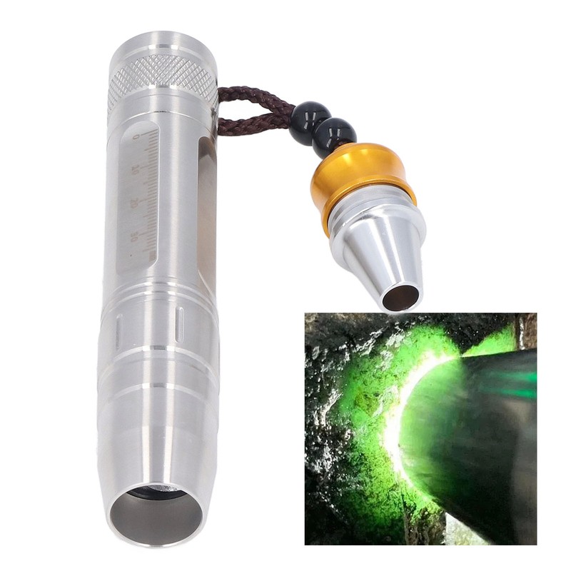 Identification Flashlight 3LED 3 Color Modes High Brightness Pocket Jade