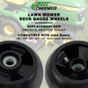 CheeMuii 4 Pack Lawn Mower Deck Gauge Wheels Kit AM125172