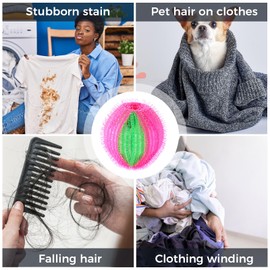 6 PCS Pet Hair Catcher Lint Remover, Reusable Washing Machine Balls, Dog Hair Remover Washing Machine for Removing Wool Cat Dog Pet Hair