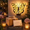 Solar Butterfly Garden Wall Light for Outdoor Decor – LED