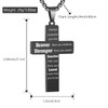 RWQIAN Philippians 4 13 Football Cross Necklace for Men Boys,