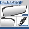 Auto Dynasty UTV Rear View Mirrors White Glass Rear View