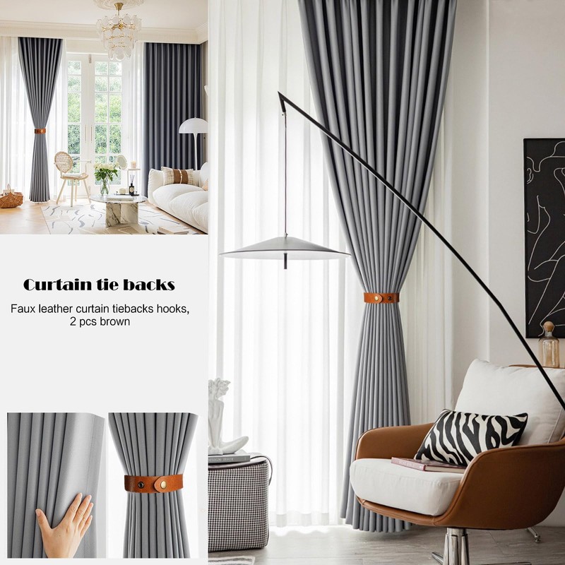 Curtain Tiebacks Holdbacks Rope Tie Hold Backs Back Clips Hooks