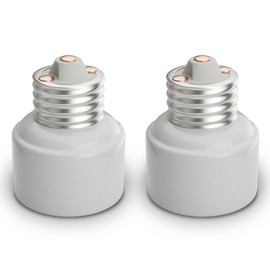 DiCUNO E26 to E26 Light Socket Extender, UL Listed, Heat-Resistant Ceramic Medium Base Extension Adapter for Recessed Fixtures, 2-Pack
