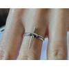 Sword Ring Sterling Silver 925 Dagger Open Wrap Adjustment Unisex