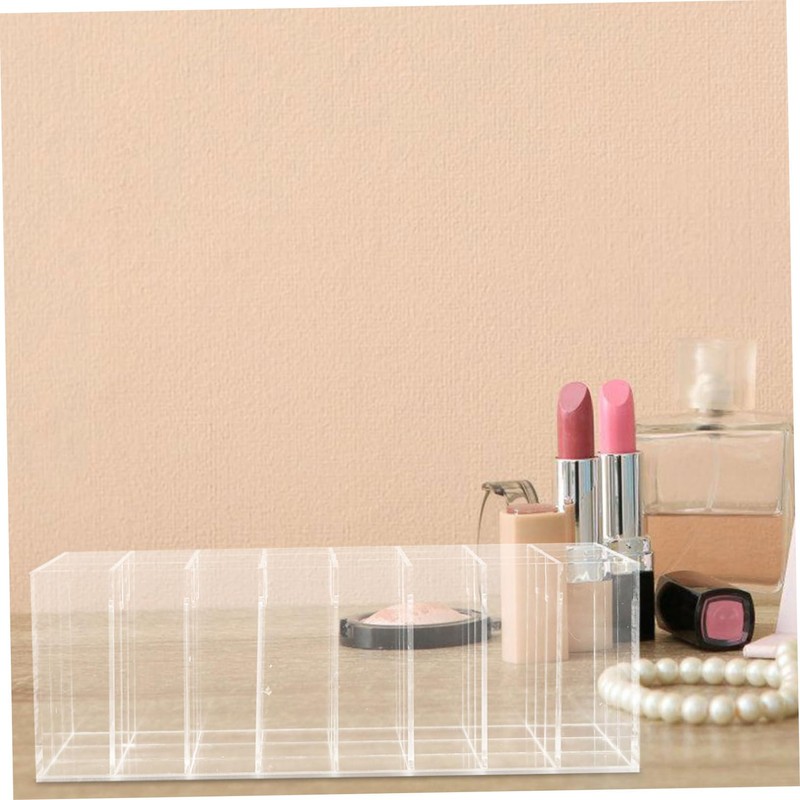 Gatuida Slot Acrylic Lip Gloss Organizer Transparent Makeup Holder Display
