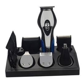 1Pc USB Charging Multi Function Hair Cutting Set Rechargeable Electric Shaver Nose Hair Trimmer for Precision Facial Hair Trimming Compact Design Black