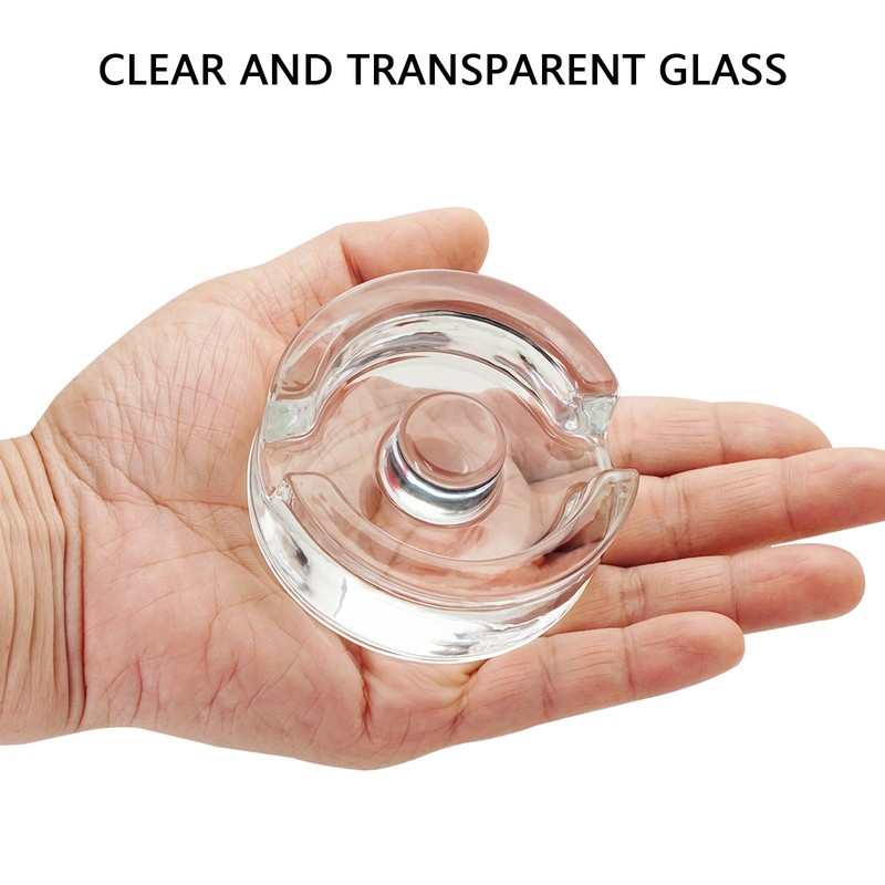 9Pcs Fermentation Glass Weights with Easy Grip Handles, Clear Canning