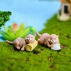 TANOMA 4PCS Otter Fairy Garden Supplies, Fairy Garden Miniature Figurines