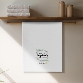 SereneHanctuary Mr and Mrs Towel,Wedding Bridal Shower Gifts for Couples 2025,Wedding Engagement Bride Towel Best Mr and Mrs Gifts for Couples Newly Engaged Newlyeds Bride,16X24 Inch