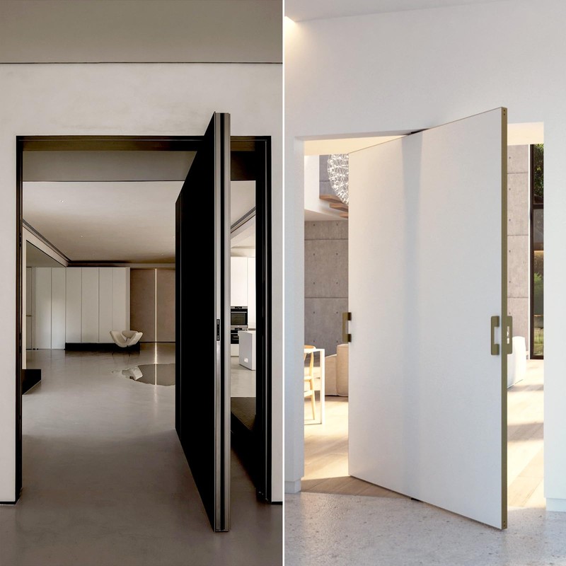 Hidden Door Hinge, 360° Rotating Pivot Hinge, 570lbs Load-Bearing Door