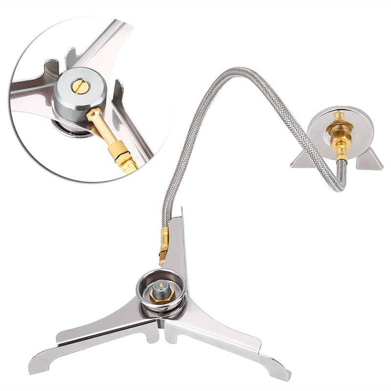 Outdoor Mini Stove Burner Converter Long Cylinder Tank Gas Adapter