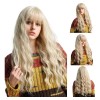 OEM Cubo De Pelo Largo Rubio Rzado Ondulado Peluca Para