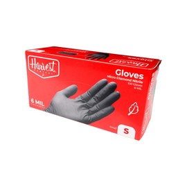 The Harvest Co Nitrile Gloves 6mil Thickness | Size Small (100 Gloves)