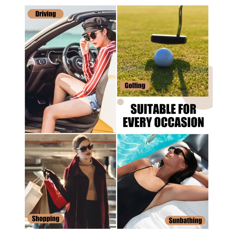 DUCO Men's Polarised Sunglasses Classic Rectangular TR-90 Frame UV400 2145,