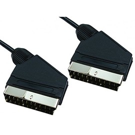 World of Data 10m Scart Cable - Fully Wired - Shielded - 21-pin - Audio - Video - Male to Male 20 PACK